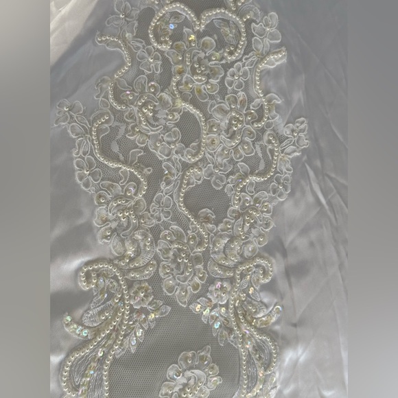 COPY - Vintage classy extremely gorgeous sparkly wedding dress size m - Picture 6 of 17